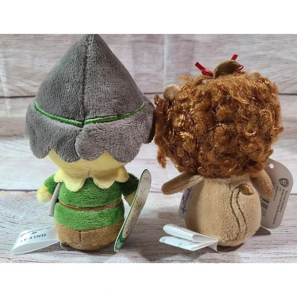 Hallmark Itty Bittys Wizard Of Oz Plush Scarecrow Cowardly Lion Stuffed Animals - Picture 3 of 5